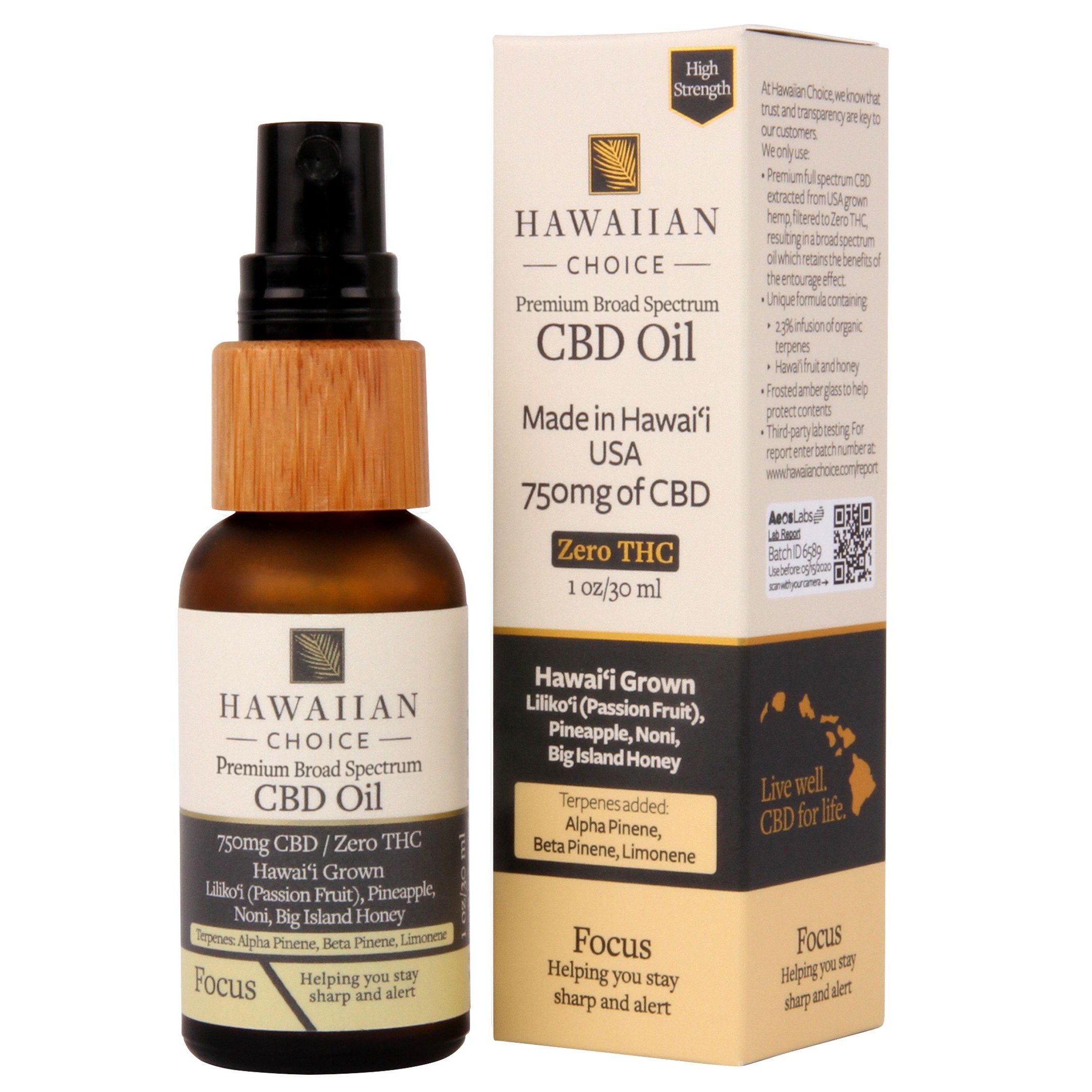 CBDオイル（Focus）　Hawaiian Choice ハワイアンオイル CBDオイル（Focus） Hawaiian Choice ハワイアンオイル